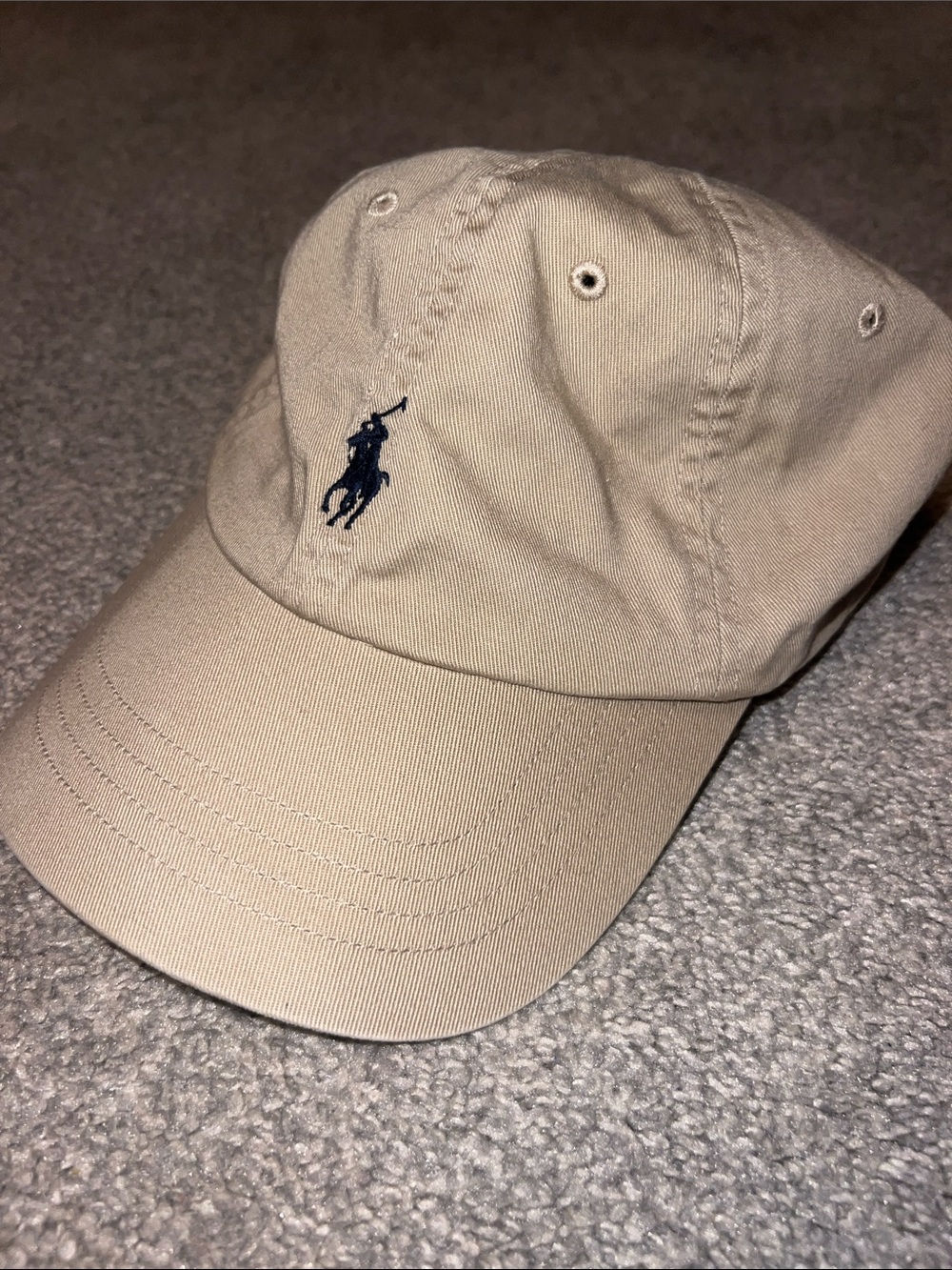 Polo Ralph Lauren Beige Men's Classic Chino Baseball Hat - Picture 5 of 12